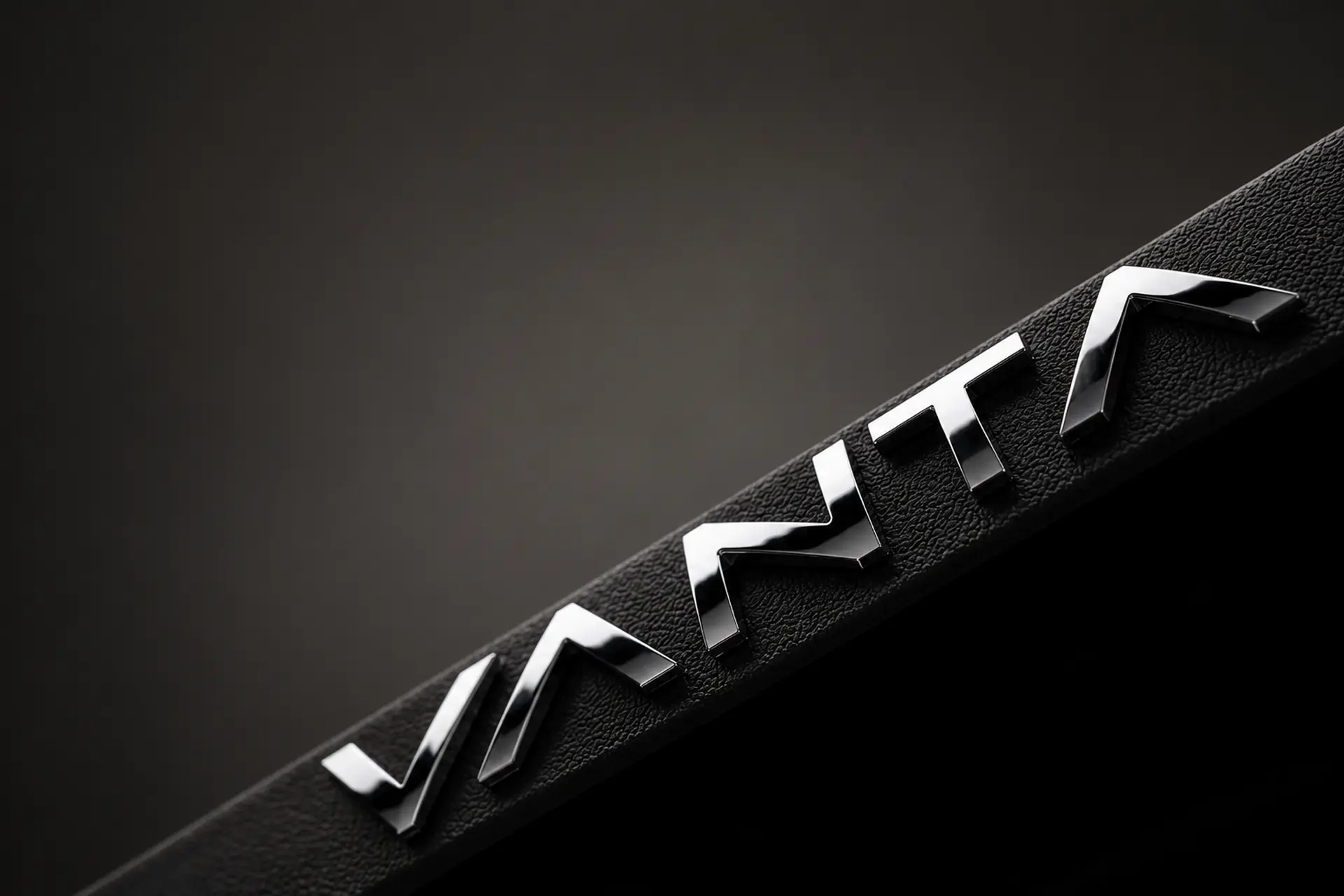 VANTA chrome badge on textured trim